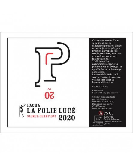 Saumur-Champigny Pacha 2020 La Folie Lucé